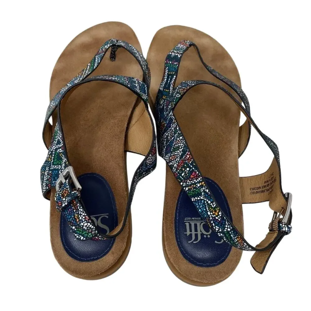 Sofft Rory Navy Speckled Thong Sandals Size 10M